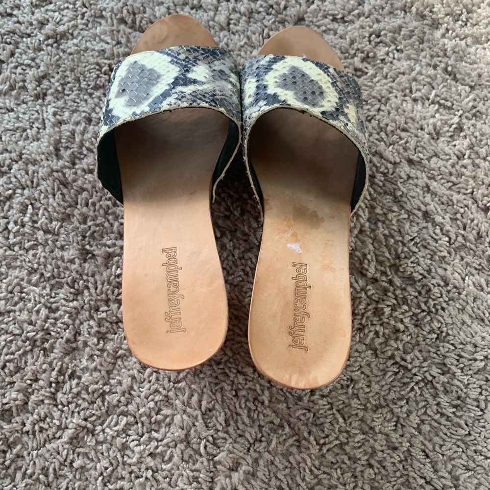 Jeffrey Campbell Dlight Clogs Platform Sandals Sn… - image 10